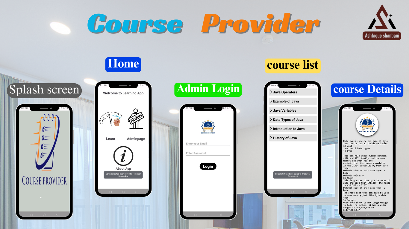 Course Provider App